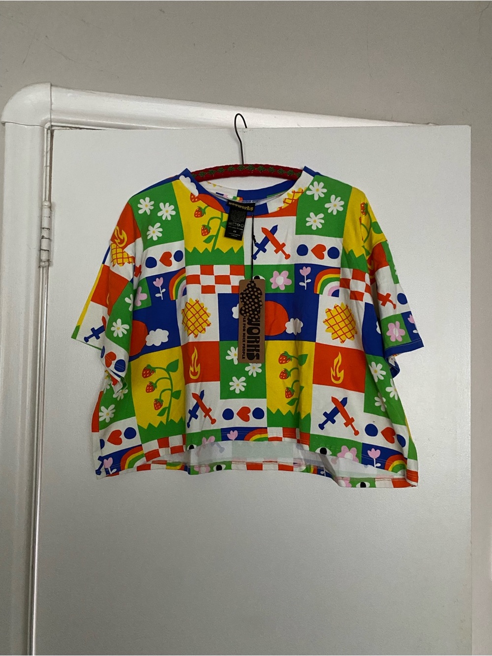 Ève Gentilhomme crop tee 4XL NWT nooworks - Picture 2 of 2